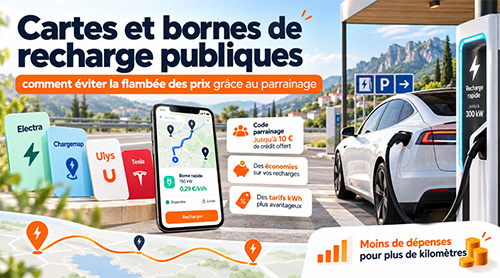 comparatif cartes et bornes recharge electrique parrainage